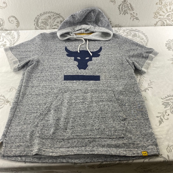 Under Armour Other - Under Armour × Proiect Rock French
Terry Short Sleeve Hoodie Size LG